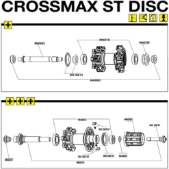 Mavic Crossmax ST Disc Lagersatz 6001 Vorderrad 2007-9