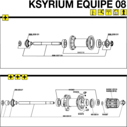 Mavic Ksyrium Equipe Hinterrad Lagerabdeckung Links