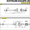 Mavic Ksyrium Equipe Hinterrad Achs Kit